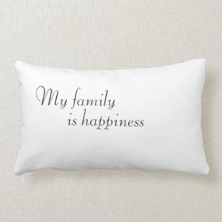 My family is happiness Painting Lendenkissen