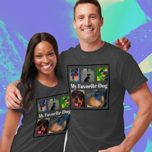 My Favorite Dogs Modèle 5 photo T-shirt (Créateur téléchargé)