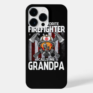 My Favorite Firefighter Calls Me GRANDPA US Flag F iPhone 14 Pro Max Hülle