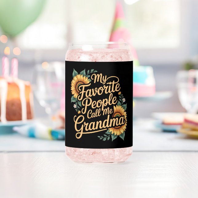 My Favorite People Call Me Grandma Mother's Day Dosenglas (Insitu (Geburtstag))