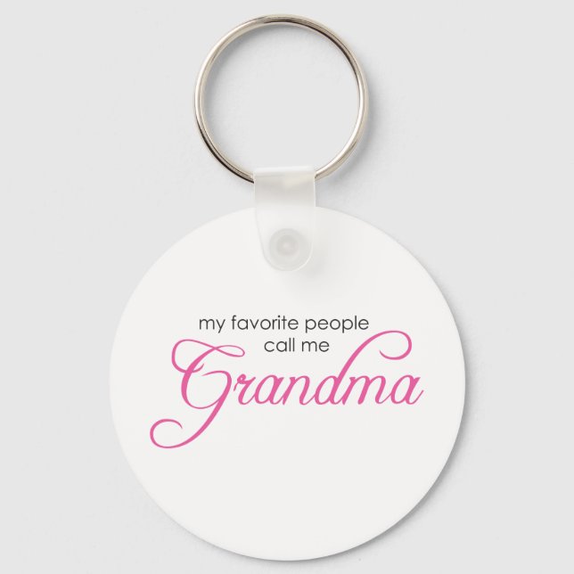 My Favorite People Call Me Grandma Schlüsselanhänger (Vorderseite)
