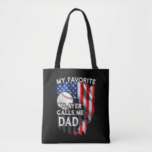 My Favorite Player Calls Me Dad Baseball Tasche