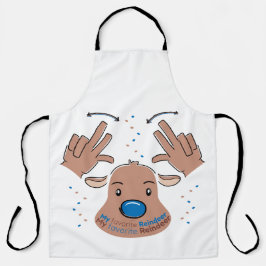 My favorite Reindeer in Sign Language Schürze