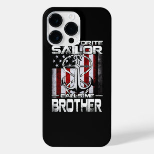 My Favorite Sailor Calls Me BROTHER US Flag iPhone 14 Pro Max Hülle