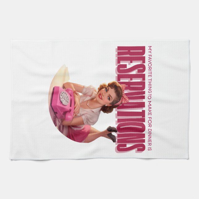 My Favorite Thing to Make for Dinner Is Resos Geschirrtuch (Horizontal)