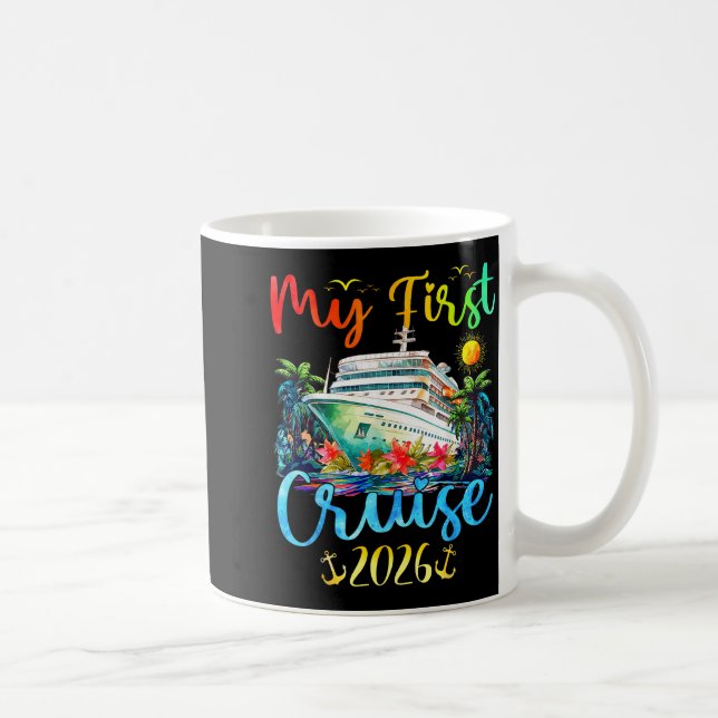 My First 2026 Cruise Trip Kids Vacation Matching F Kaffeetasse (Rechts)