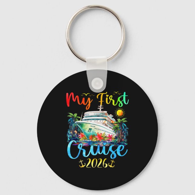 My First 2026 Cruise Trip Kids Vacation Matching F Schlüsselanhänger (Vorderseite)