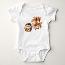 My First Autumn Outfit | Cute Hedgehog Bodysuit Baby Strampler