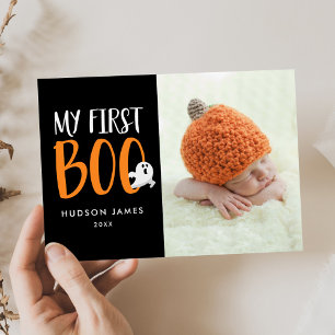 My First Boo Baby's First Halloween Photo Card Feiertagskarte