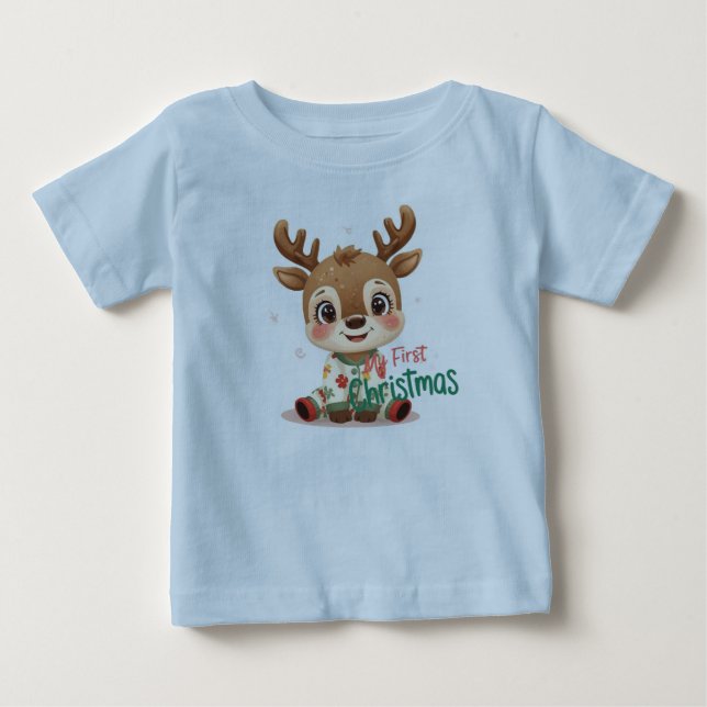 My First Christmas Baby Shirt | Cute Cozy Holiday  (Vorderseite)