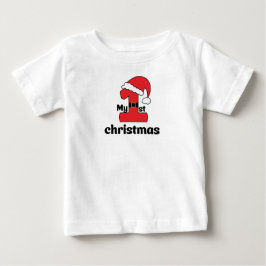My first Christmas Baby T-S, Baby shower Gift, Baby T-shirt