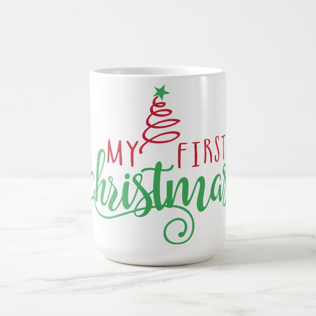 My First Christmas Mug | Cute Holiday Baby Gift Cu Kaffeetasse (Mittel)