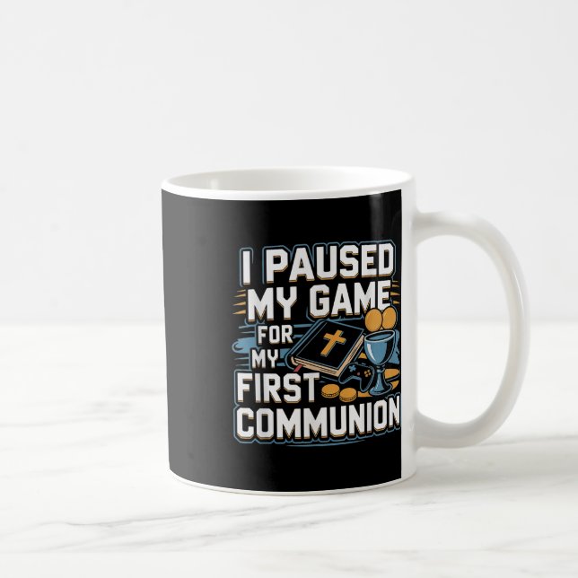 My First Communion Video Game Controller Gifts Boy Kaffeetasse (Rechts)