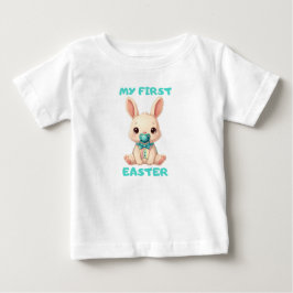 My First Easter – Cute baby bunny with pacifier T-shirt