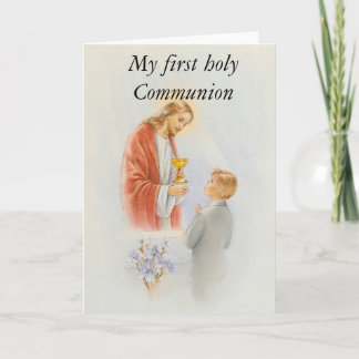 My first holy Communion boy Karte