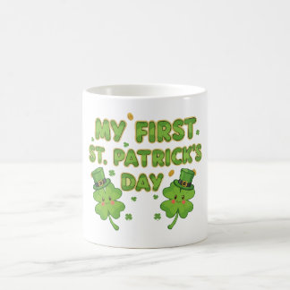 My First St. Patrick's Day | Cute Kawaii Shamrock  Kaffeetasse