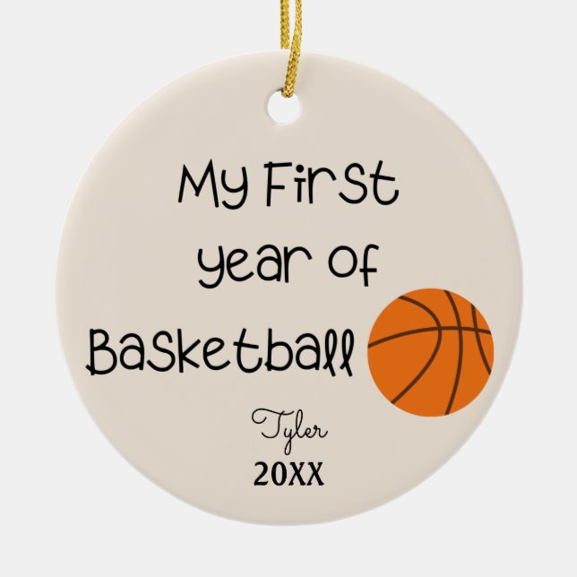 My First Year of Basketball Ornament (Vorne)