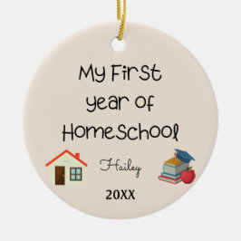 My First Year of Home School Ornament