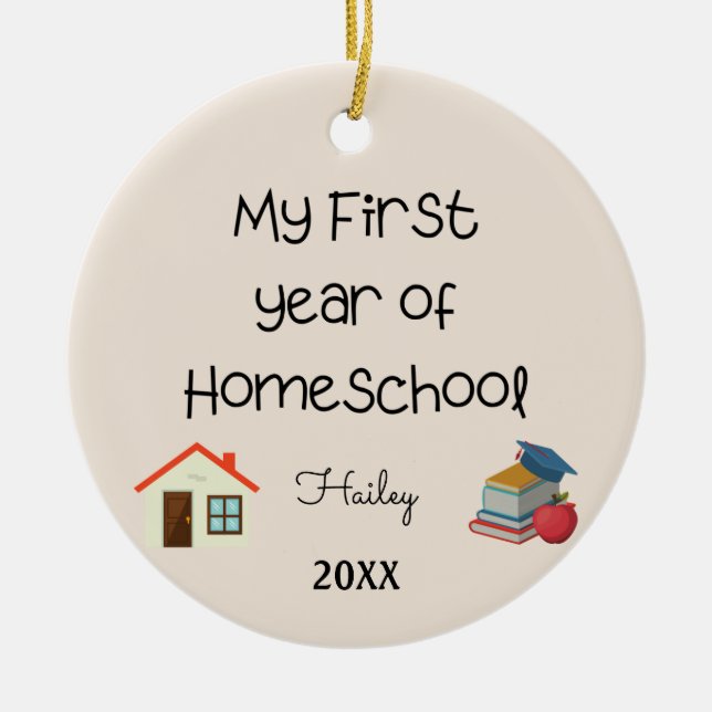 My First Year of Home School Ornament (Vorne)