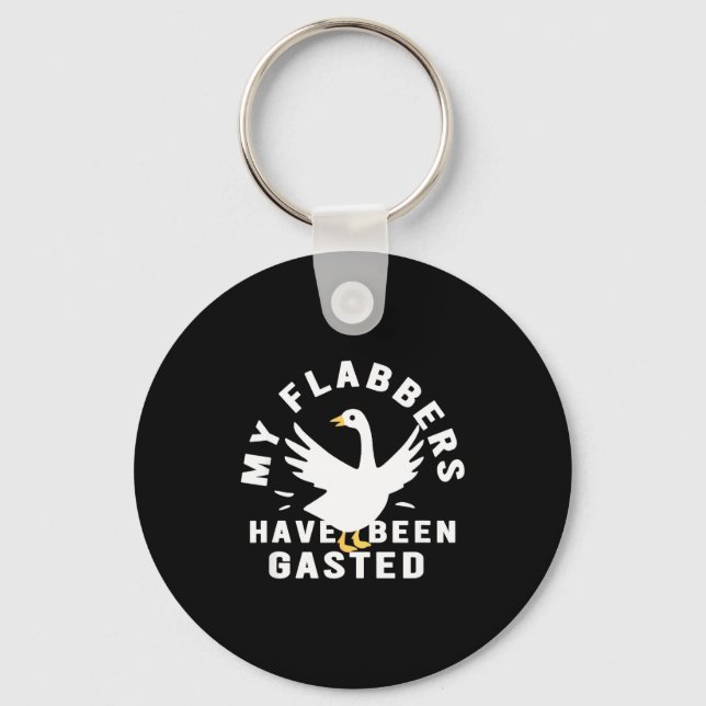 My Flabbers Have Been Gasted Distressed Retro Funn Schlüsselanhänger (Vorderseite)