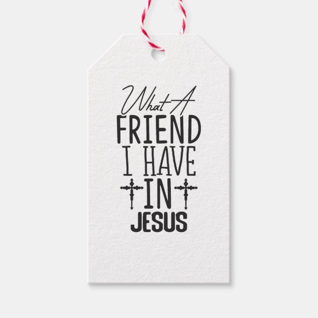 My Friend is Jesus Geschenkanhänger (Vorderseite)