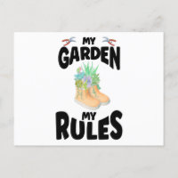 My Garden My Rules Rubber Boots Garden
