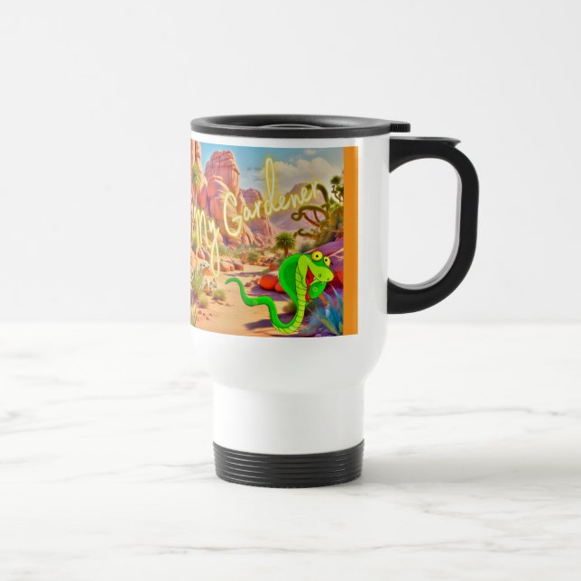 'My Gardener' Desert Garden Travel Mug (Droite)