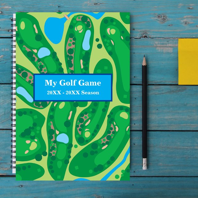 "My Golf Game" Personal Journal Notizbuch (Customize text on cover.)