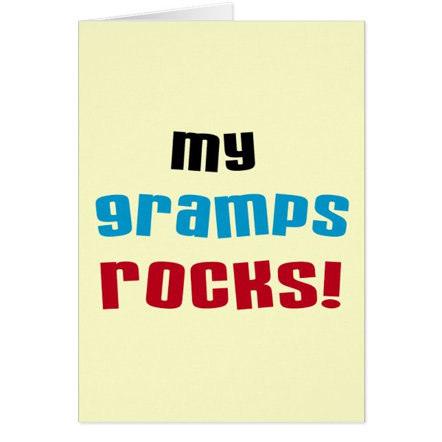 My Gramps Rocks T-shirts et cadeaux (Devant)
