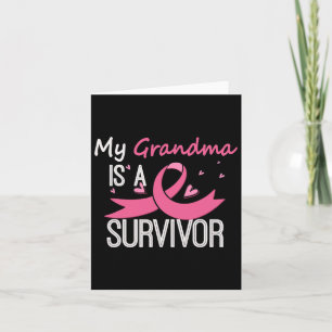 My Grandma Is A Survivor Breast Cancer Awareness Karte