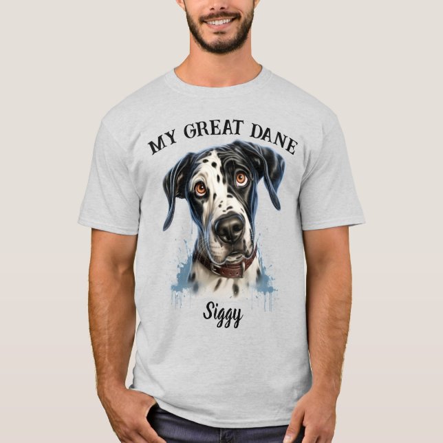 My Great Dane T-Shirt (personnalisable) (Devant)