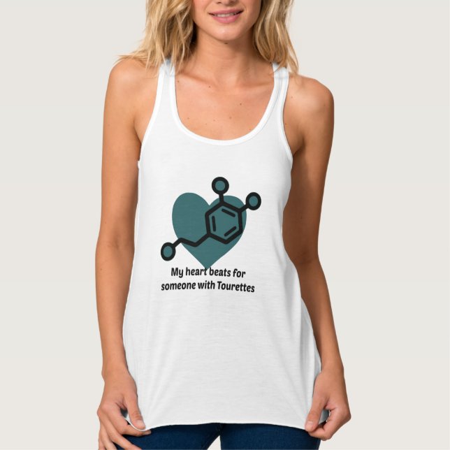 My heart beats for someone with Tourettes Tank Top (Vorderseite)