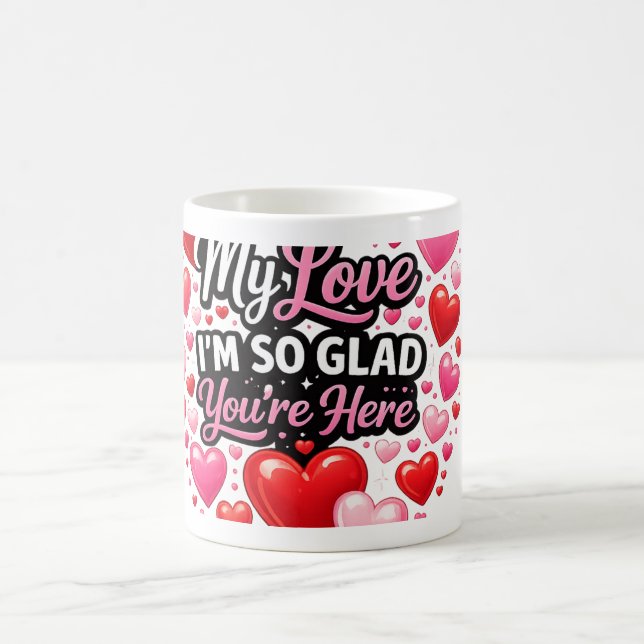 My Heart Is Forever Yours Valentine Love  Kaffeetasse (Mittel)