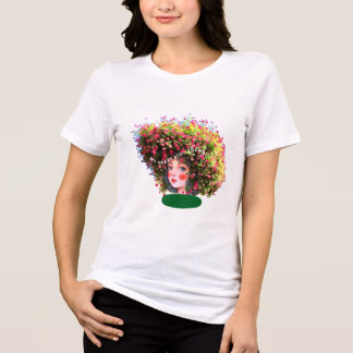 My Heart Still Young – Artistic Tree Hair Girl Tri-Blend Shirt