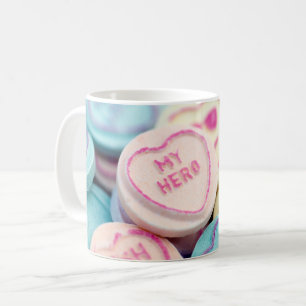 "My Hero" Liebe Herz Süßigkeiten Tasse