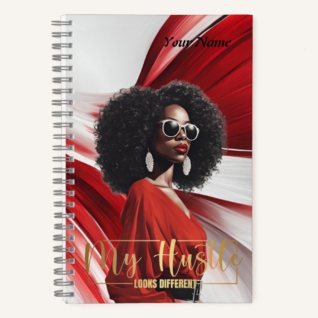 My Hustle...Red & White Journal Abstrait (Recto)