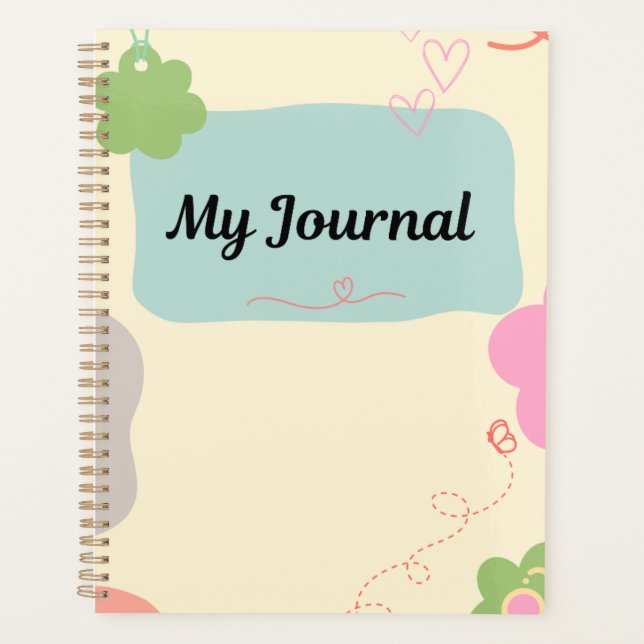 My Journal- Abstract Heart Planer (Vorderseite)