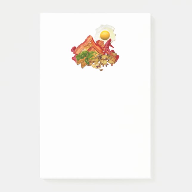 My Ketschup Gone Squatchin for Bacon Breakfast Post-it Klebezettel (Vorderseite)