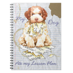My Lagotto Ate My Lesson-Notebook Notizblock