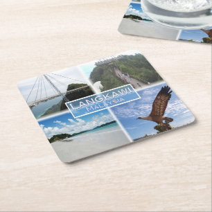 MY Langkawi - Sky Bridge - Cable Car - Kedah Beach Rechteckiger Pappuntersetzer