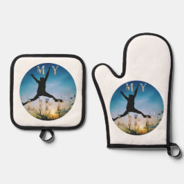 My Life – Inspirational Nature Design Apron Ofenhandschuh & Topflappen-Set