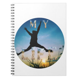My Life – Inspirational Nature Design Spiral Photo Notizblock