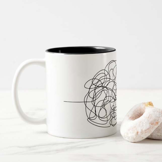 My Life Zweifarbige Tasse (Mit Donut)