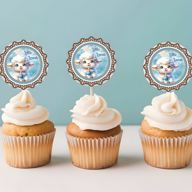 My Little Lamb Runder Aufkleber (Von Creator hochgeladen)