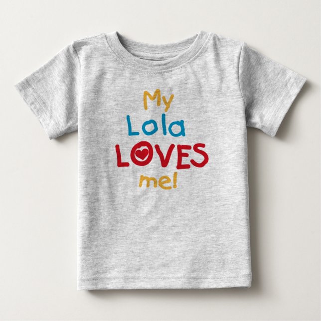 My Lola Loves Me T-shirts et cadeaux (Devant)