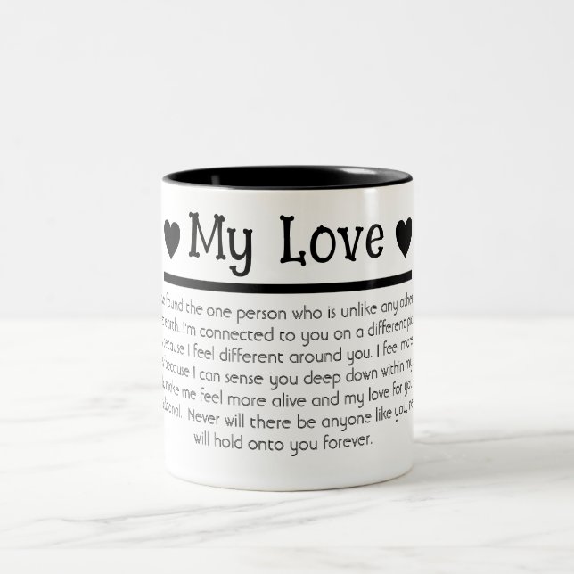 My Love Boyfriend Mari | Mug de café à deux tons (Centre)