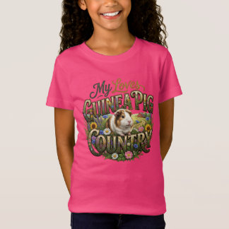 My Love Guinea Pig Loves Country T-Shirt