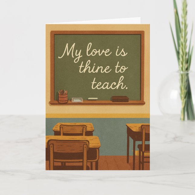 My love is thine to teach  karte (Vorderseite)
