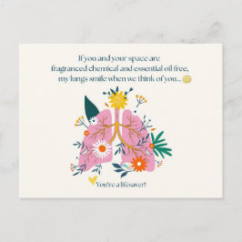 My Lungs Smile When We Think of You Postkarte