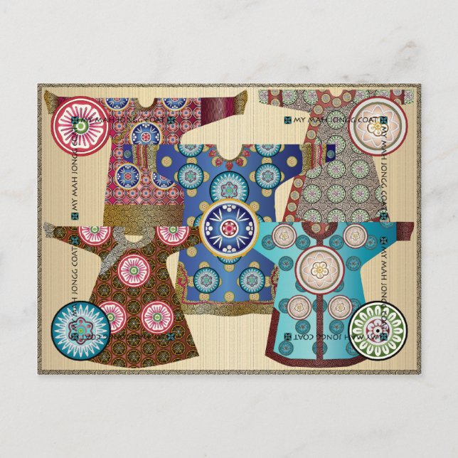 My Mah Jongg Coat 05 : Carte postale personnalisab (Devant)